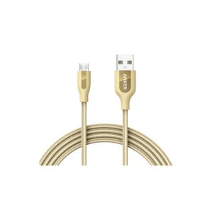 Anker Powerline+ Micro USB Nylon Cable Gold 6ft Anker Powerline+ Micro USB Nylon Cable Gold 6ft